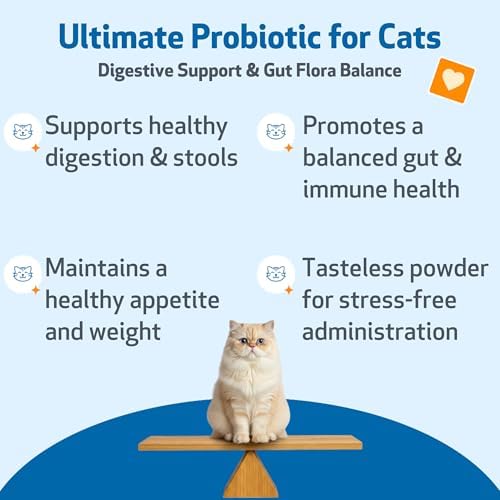 Pet Wellbeing Ultimate Probiotic 9 Strains for Cats - Gut Health, 160 g