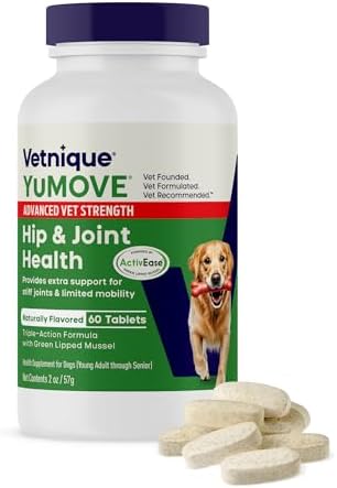 YuMOVE Adult Dog Hip & Joint Supplement, Advanced Vet Strength 60 Tablets