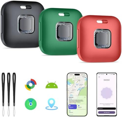 Hoxe Air Tracker Tags-3 Pack for iOS & Android, Smart Tag for Key, Bag, Pet