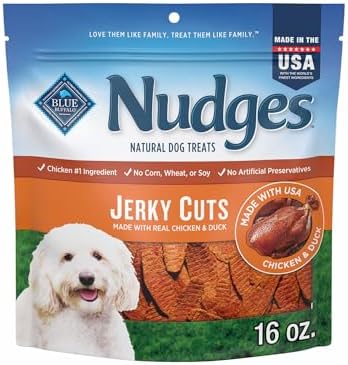 Blue Buffalo Nudges Jerky Cuts Chicken & Duck Dog Treats, 16 oz