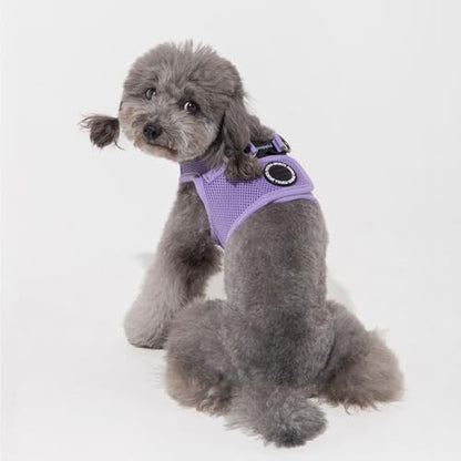 Puppia Soft Vest Dog Harness Step-in Padded Mesh No Choke No Pull Comfortable Walking Running Training for Small Medium Large Dogs, Violet, X-Large