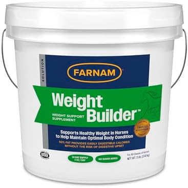 Farnam Weight Builder Weight Support Supplement for Horses, 30 Day Supply