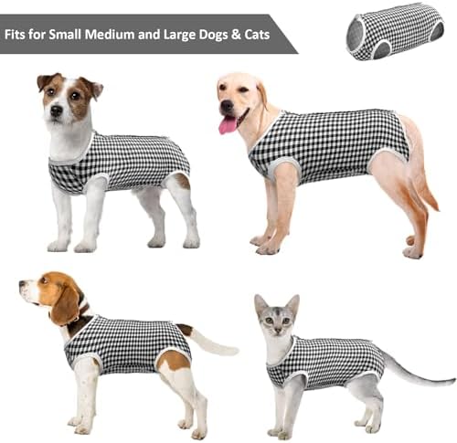 Kuoser Surgical Recovery Suit for Dogs Cats, E-Collar Alternative