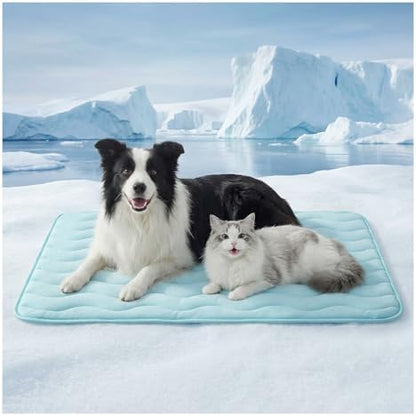 furrybaby Dog Cooling Mat,Self Cooling Mat for Extra Large Dogs& Cats,Blue