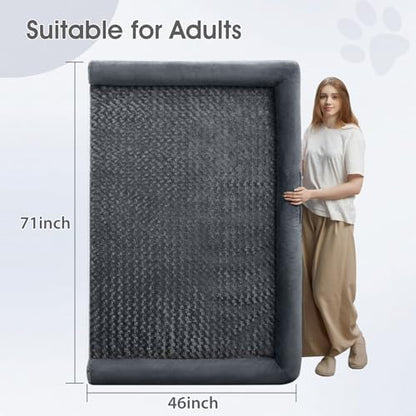 BFPETHOME Orthopedic Washable Human Dog Bed for Adult & Dog Cozy Sleep