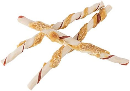 DreamBone Chicken Wrapped Twist Stick Rawhide-Free Dog Treats, 50 Count