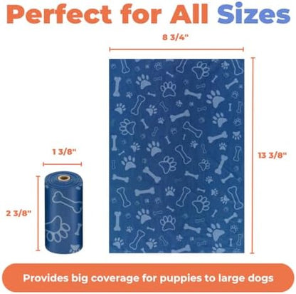 Best Pet Supplies Poop Bags for Dogs - Royal Blue, 240 Count