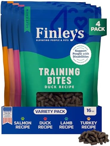 Finley's Training Treats Variety Soft Low Calorie Dog Treats, 16oz, 4 Pack