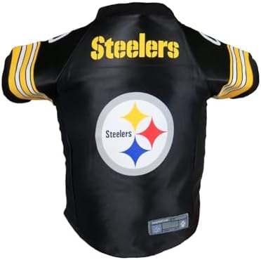 Littlearth NFL Pittsburgh Steelers Premium Pet Jersey, Team Color, Medium