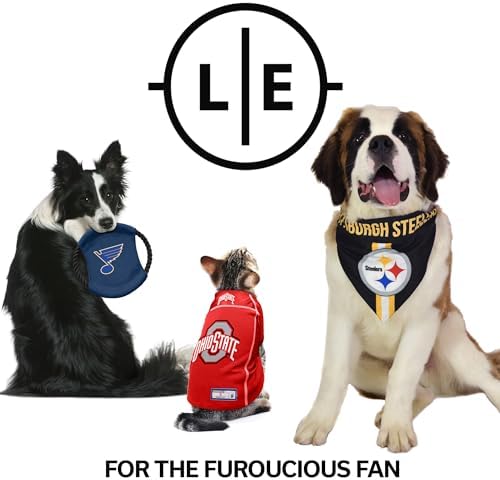 Littlearth NFL Reversible Pet Bandana - Officially Licensed Teams, Sizes XS to XL