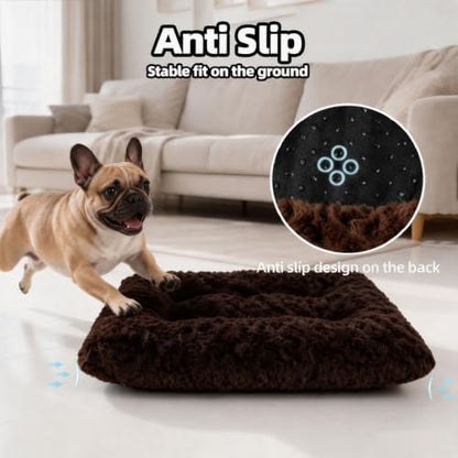 Dog Bed Medium Size, Plush Washable Pet Bed Mat, Dog Crate Bed 29"x21"