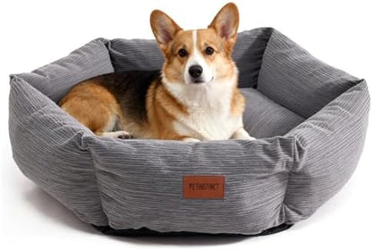 Pet Bed for Cats and Medium Dogs, 30" Large Cat Bed, Gray