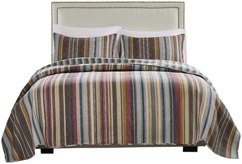 Greenland Home Durango 100% Cotton Reversible Quilt Set, 2-Piece Twin/XL, Earth