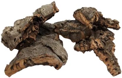 DBDPet Virgin Reptile Cork Bark- Assorted Pieces (Rounds, Half Rounds, and Flats by Weight) for Reptiles, Amphibians, Orchids, Frogs, Terrariums and More! (1lb of Assorted Pieces)
