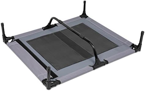 Internet's Best Dog Cot | 36 x 30 | Elevated Dog Bed | Cool Breathable Mesh | Indoor or Outdoor Use | Medium | Grey