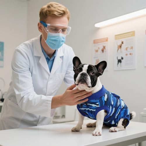 Kuoser Recovery Suit for Dogs Cats, Soft Dog Surgery Suit Female Male Spay