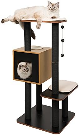Vesper Cat Tree, High Base, Black , 52046