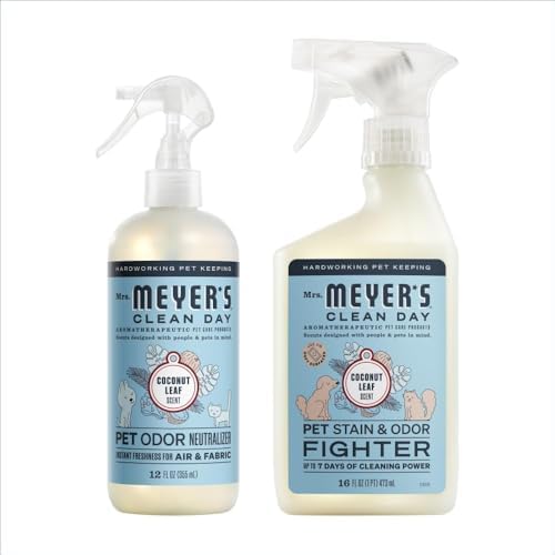 MRS. MEYER'S CLEAN DAY Pet Cleaning Kit, Coconut Leaf, 28 fl oz, 2 Pack