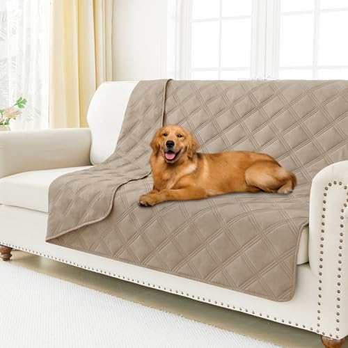 Smiry Waterproof Dog Bed Cover, Reversible Pet Blanket for Sofa Couch