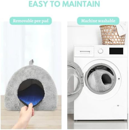 Guinea Pig Hideout Bed with 2 Absorbent Leak-Proof Bottom Pee Pad