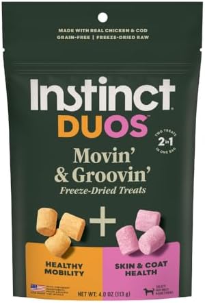 Instinct Duos Movin' & Groovin', Freeze Dried Treats, Chicken, 4 oz.