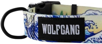Wolfgang Wide Venture Dog Collar MountainWave Print Large