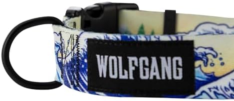 Wolfgang Wide Venture Dog Collar MountainWave Print Medium