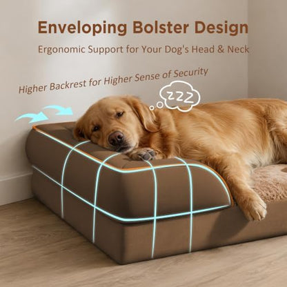 Comfort Expression Waterproof Orthopedic Dog Beds for Extra Large Dog