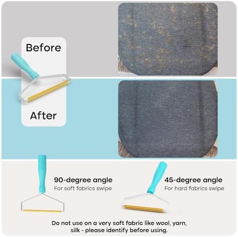Uproot Clean Pro Pet Hair Removal Tool: Multi-Fabric Edge,Carpet Rake,2pk