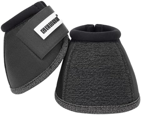 GEOSO Bell Boots for Horses,Ballistic Overreach Horse Boots | Superb Protection, Durability&Comfort,360 Degree Wrap