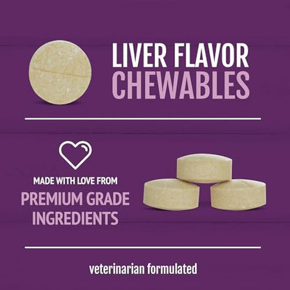 PetNC Level-1 Hip & Joint Chewables for Younger Dogs, Liver, 60 Count