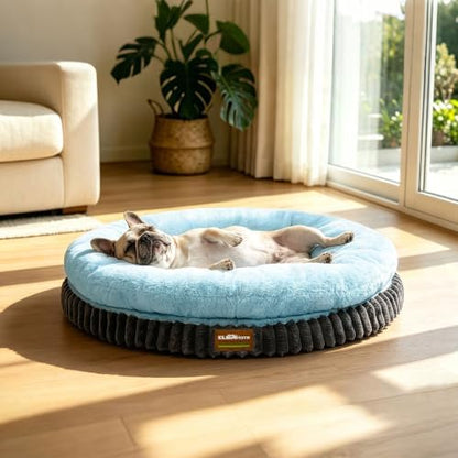 ClevaHome Orthopedic Dog Bed for Medium Dogs, 30in Ice Blue