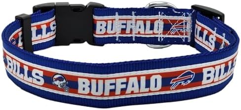 Pets First NFL Buffalo Bills Licensed PET COLLAR, Extra Large - Heavy-Duty, Strong, and Durable Dog Collar. Available in 31 Football Teams and 4 Sizes