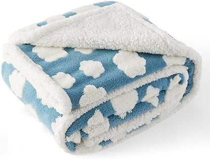 LE SURE Waterproof Blanket for Bed Cute Cozy 3D Jacquard, Twin（60x80）