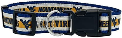 Pets First Collegiate PET Collar OLD VERSION West Virginia Mountaineers Dog Collar, Size Large. Best Sports Team Collar for Dogs & Cats. A Shiny & Colorful Dog & Cat Collar Licensed by The NCAA