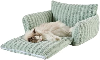 Hollypet Cat Bed Small Dog Orthopedic Couch Beds for Pets up to 20 lbs