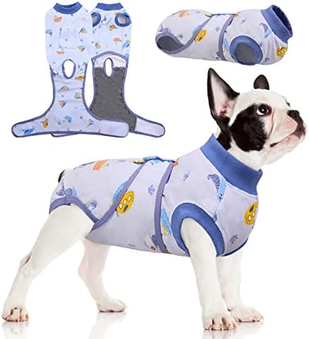 FUAMEY Dog Recovery Suit, Soft Surgical Suit for Dogs Onesie for Surgery