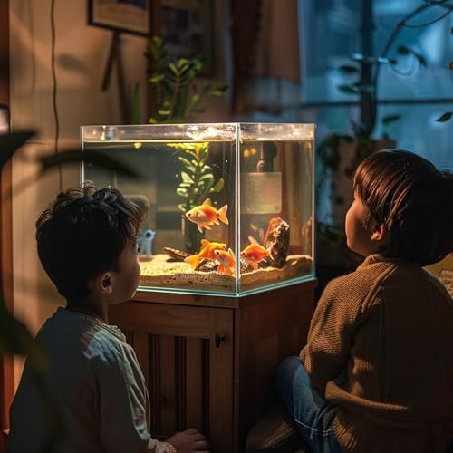 16 Gallon Rimless Aquarium, Ultra Clear Low Iron Cube Tank