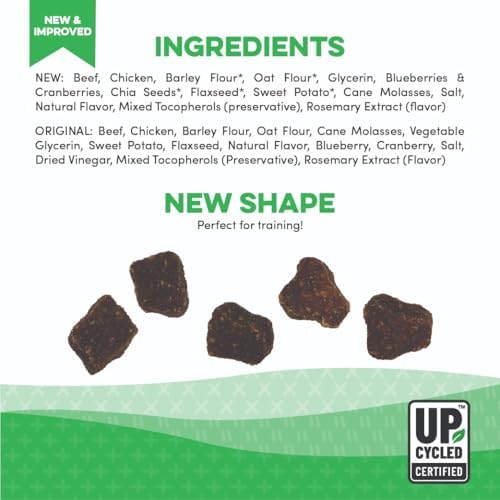 Organic Dog Treats, Sweet Potato, Beef Flavor, 4 Ounces, USDA Organic, Made in USA, for All Breeds and Ages, Training