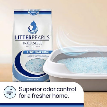 Litter Pearls TracksLess Low-Tracking 30-Day Odor Control Litter 15lbs