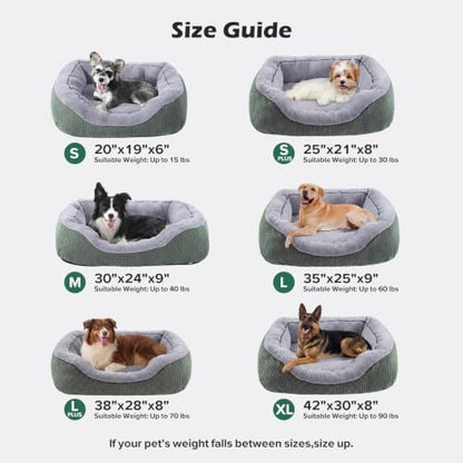 INVENHO Large Dog Beds Large Sized Dog, Washable Orthopedic Warming Soft Sleeping Durable with Anti-Slip Bottom