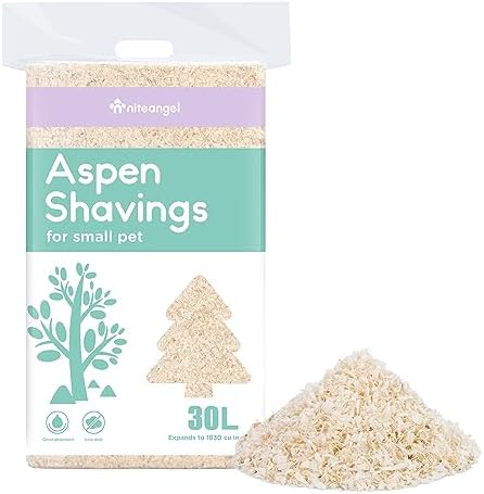 Niteangel Aspen Shaving Hamster Bedding: 30L Absorb Odors & No Dust