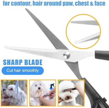Pet Grooming Kit – Shedding Slicker Brush & Bath Massage Tool for Dogs, Cats, Puppies & Rabbits | Gentle, Easy-Clean Design for Healthy Coats & Relaxing Grooming