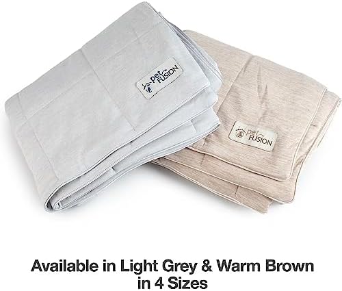 PetFusion Premium Cat and Dog Cooling Blanket. Lightweight Pet Blanket | Machine Washable | Multiple Sizes: for Pets Small to Extra-Large | Multiple Colors: Grey and Brown