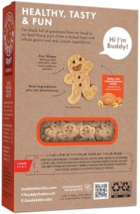 Buddy Biscuits Teeny Crunchy Dog Treats, Peanut Butter, 8 oz. Box, (Pack of 2)