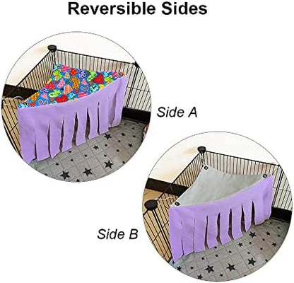 RIOUSSI Guinea Pig Hideout Hideaway Corner Fleece Toys Cage Accessories