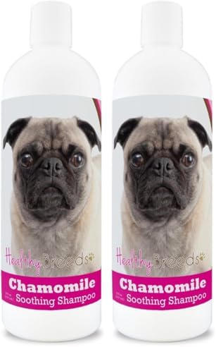 Healthy Breeds Pug Chamomile Soothing Dog Shampoo 8 oz (Pack of 2)