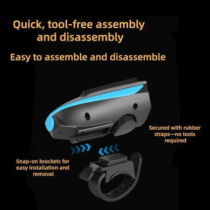 Pet Stroller Light with Horn,IPX4 Waterproof Safety LED Lights for Dog Cat