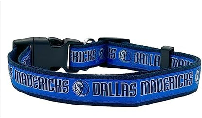 Pets First NBA PET Collar DALLAS MAVERICKS Dog Collar, Size Large Basketball Team Collar for Dogs & Cats. A Shiny & Colorful Dog & Cat Collar Licensed by the NBA