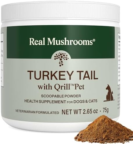 Real Mushrooms Turkey Tail with Qrill for Puppies and Kittens, 75g